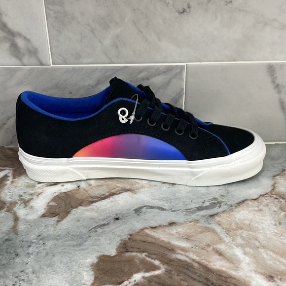 NWOT Vans Lampin 86 DX Anaheim Factory Moon Black Suede Stars Sneakers W 7.5 M 6 - Picture 3 of 10